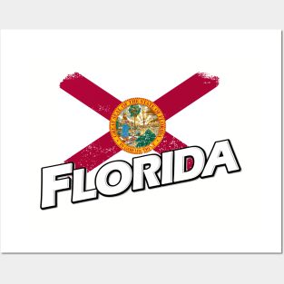 Florida flag Posters and Art